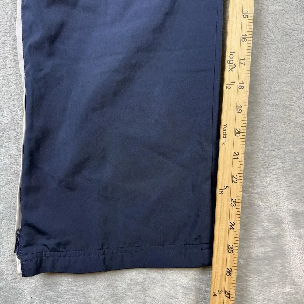 Nike Navy White Lined Windbreaker Track Pants Women’s Large
